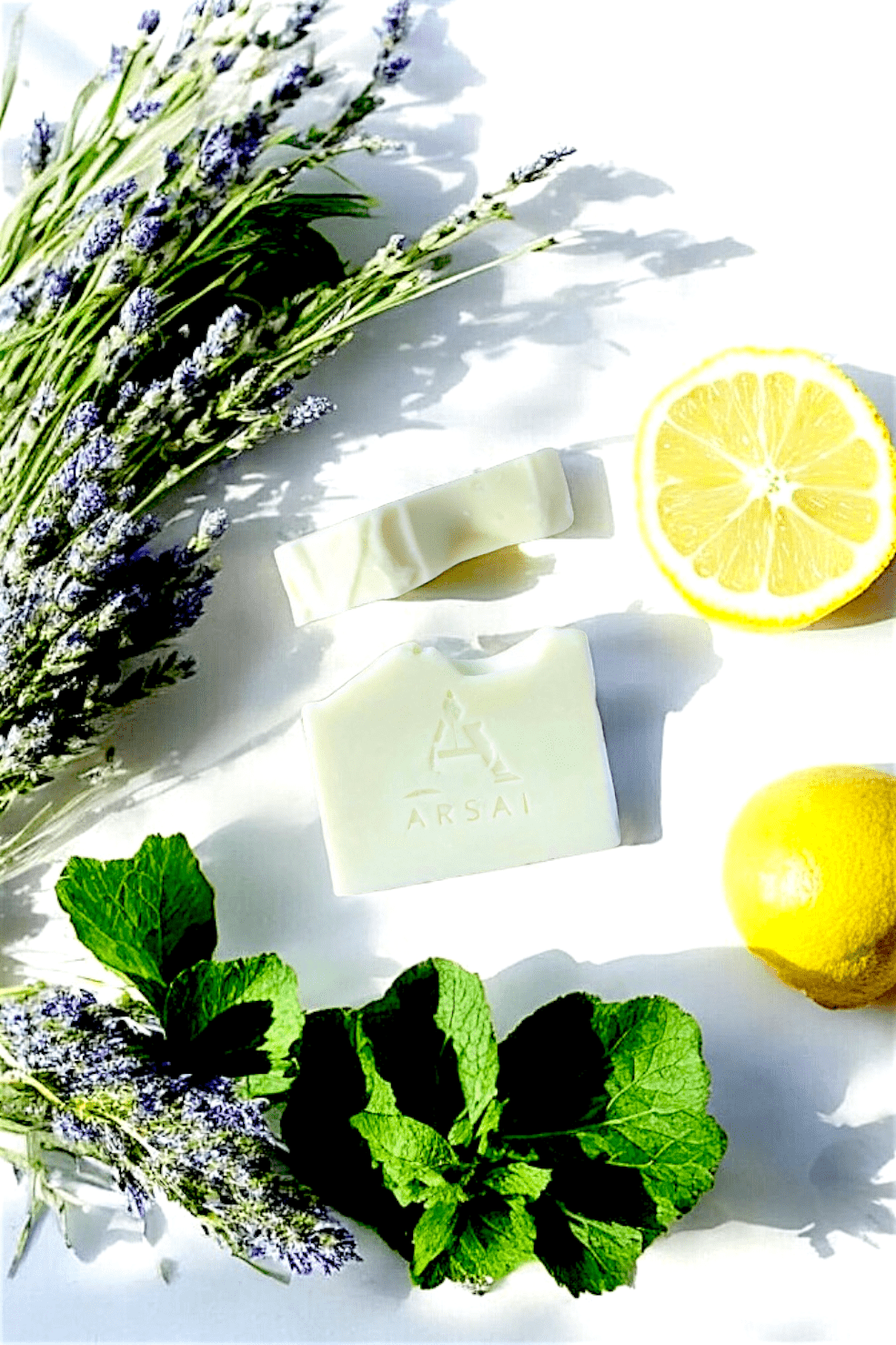 Fresh/Clean/Minty Fragrances - 4oz, All Natural, Handmade Soap Bars - Arsai Soap - Handmade Olive Oil Soap