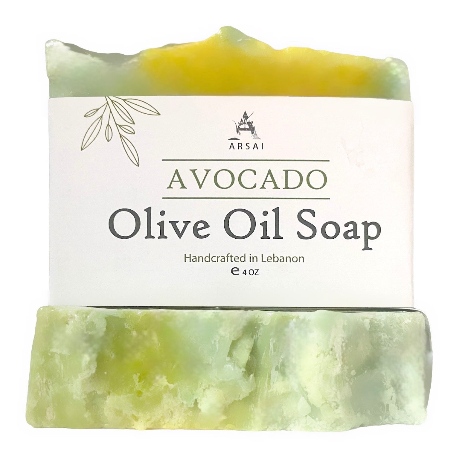 Avocado - Pure Olive Oil Soap Bar - Handcrafted - All-Natural - Moisturizing & Soothing - 4oz - For All Skin Types - Unisex