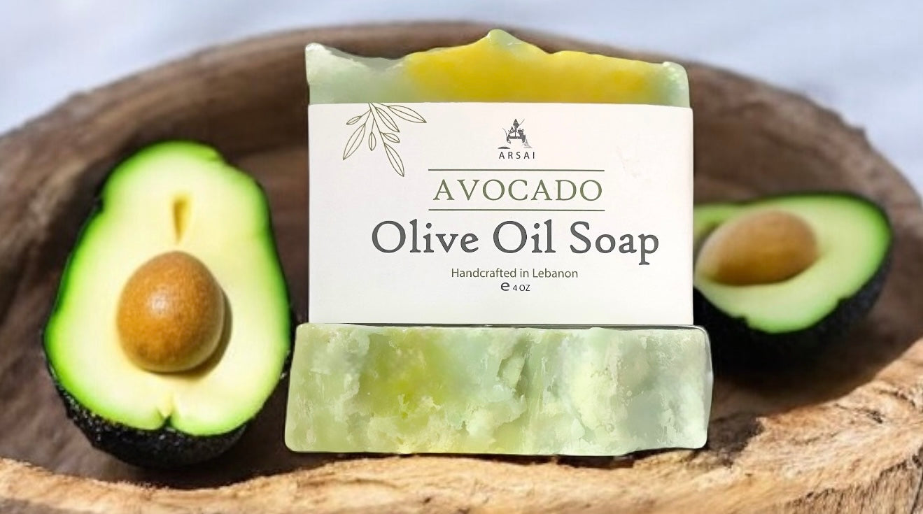 Avocado - Pure Olive Oil Soap Bar - Handcrafted - All-Natural - Moisturizing & Soothing - 4oz - For All Skin Types - Unisex