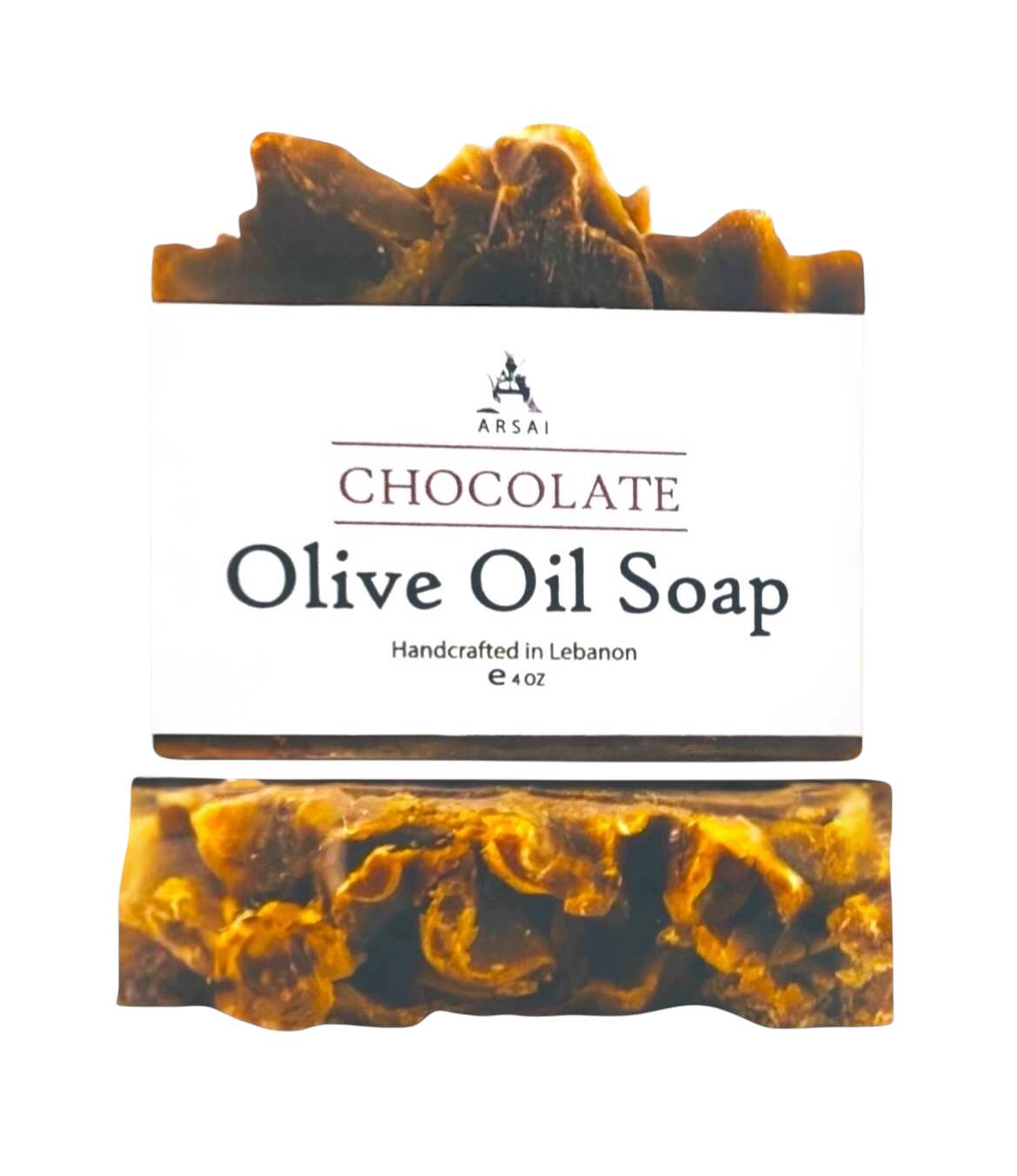 Chocolate - Pure Olive Oil Soap Bar - Handcrafted - All-Natural - Moisturizing & Soothing - 4oz - For All Skin Types - Unisex