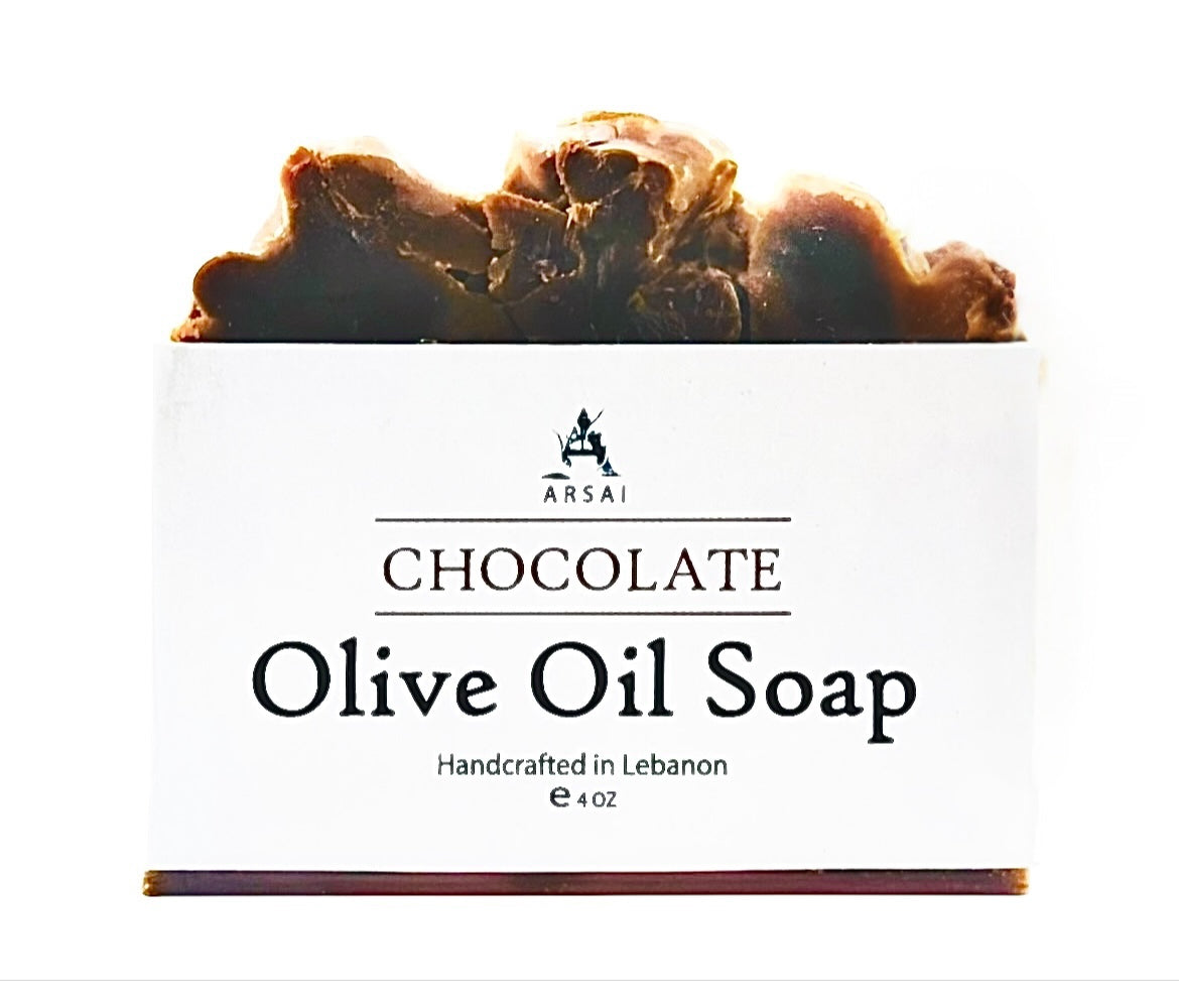 Chocolate - Pure Olive Oil Soap Bar - Handcrafted - All-Natural - Moisturizing & Soothing - 4oz - For All Skin Types - Unisex
