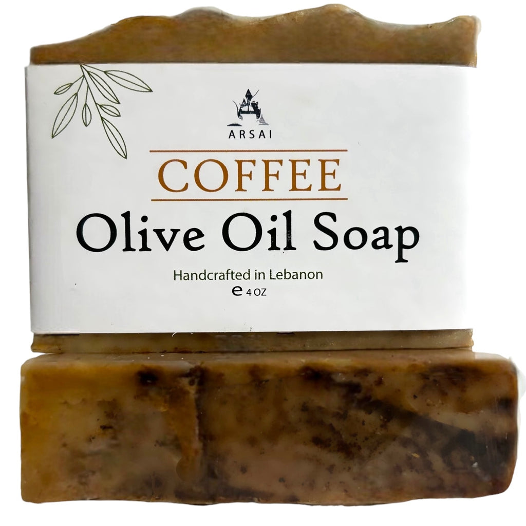 Coffee - Pure Olive Oil Soap Bar - Handcrafted - All-Natural - Moisturizing & Soothing - 4oz - For All Skin Types - Unisex