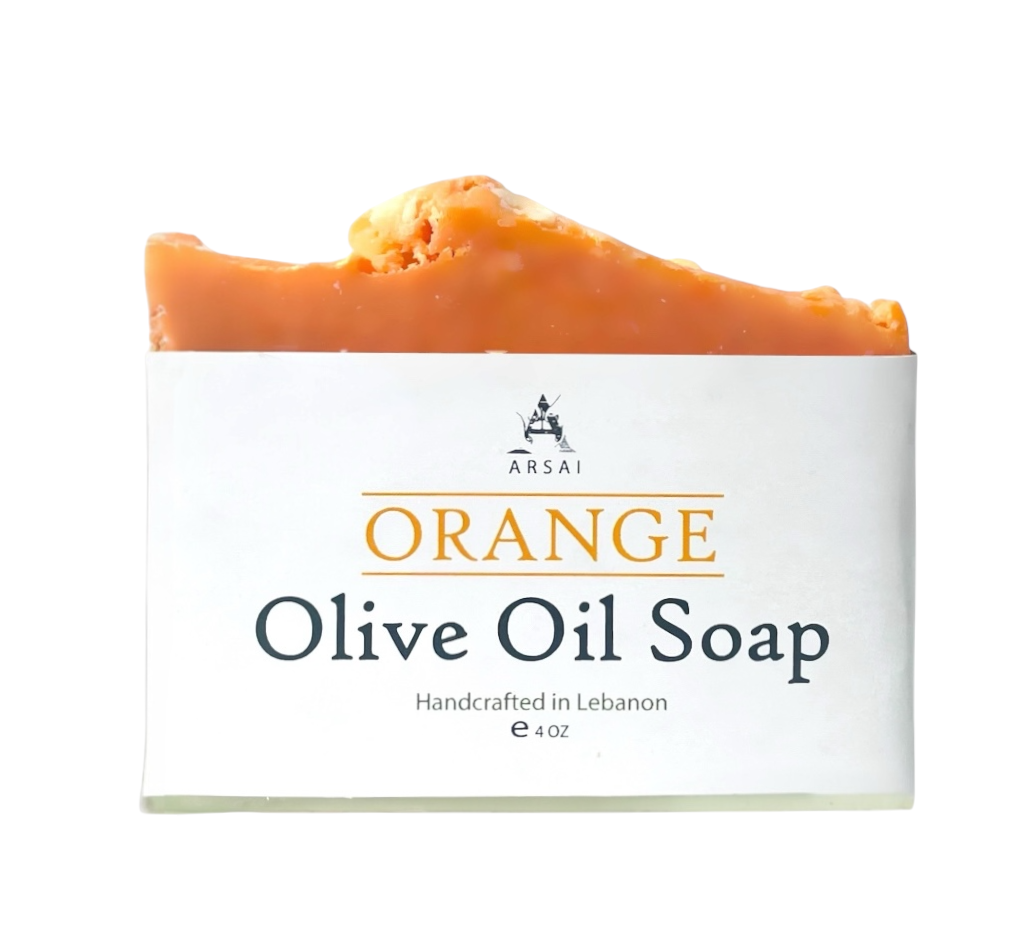 Orange - Pure Olive Oil Soap Bar - Handcrafted - All-Natural - Moisturizing & Soothing - 4oz - For All Skin Types - Unisex
