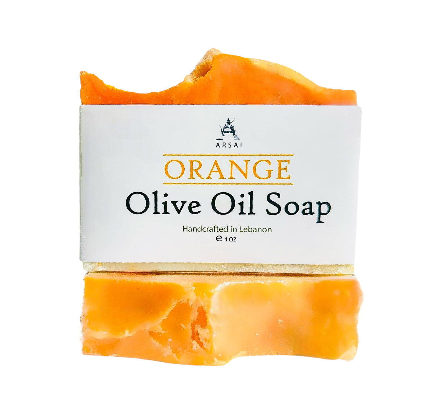 Orange - Pure Olive Oil Soap Bar - Handcrafted - All-Natural - Moisturizing & Soothing - 4oz - For All Skin Types - Unisex