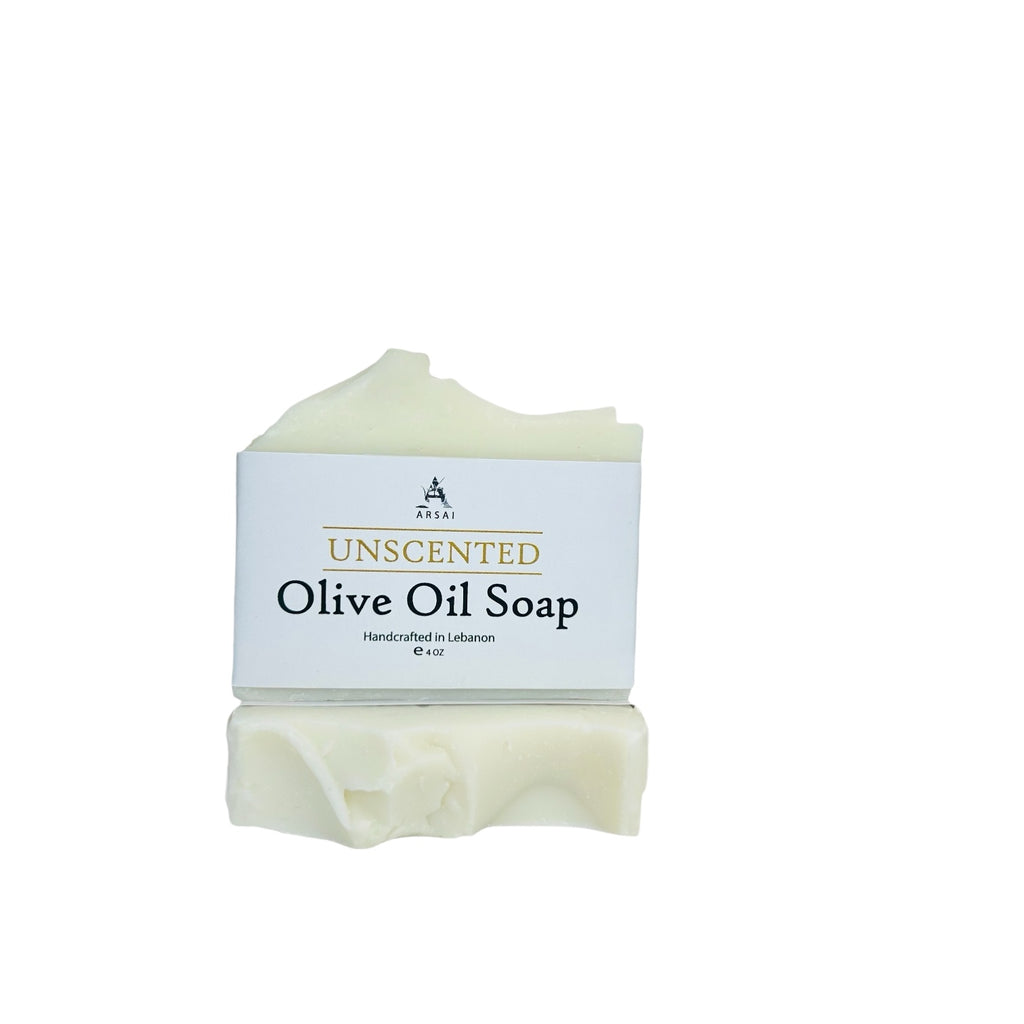 Barre de savon à l'huile d'olive non parfumée faite à la main 