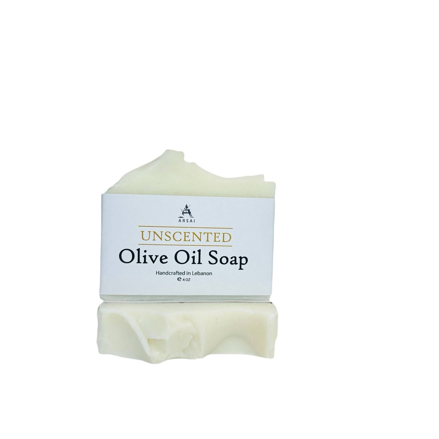 Barre de savon à l'huile d'olive non parfumée faite à la main 