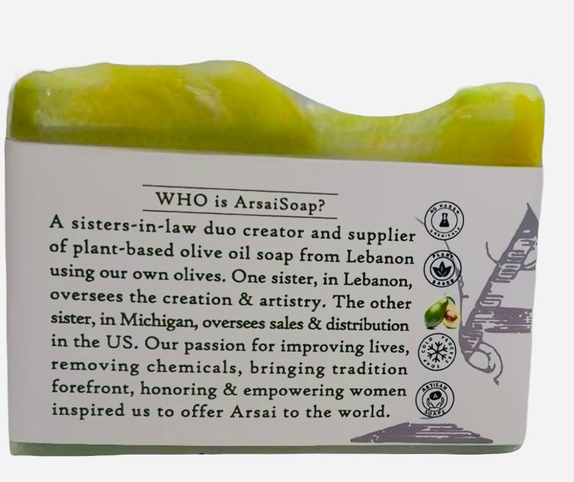 Handmade Avocado Olive Oil Soap Bar - Arsai Soap - Handmade Olive Oil SoapHandmade Avocado Olive Oil Soap BarBar SoapVCDArsai Soap5285012761872