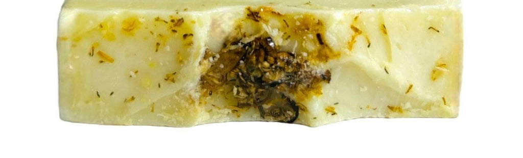 Handmade Chamomile Olive Oil Soap Bar.