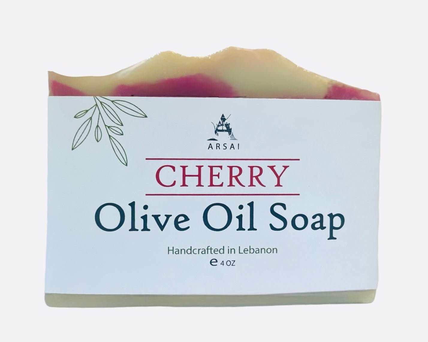 Handmade Cherry Olive Oil Soap Bar - Arsai Soap - Handmade Olive Oil SoapHandmade Cherry Olive Oil Soap BarBar SoapCHR - LV - OIL - SPArsai Soap5285012761520