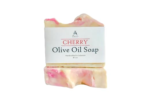 Handmade Cherry Olive Oil Soap Bar - Arsai Soap - Handmade Olive Oil SoapHandmade Cherry Olive Oil Soap BarBar SoapCHR - LV - OIL - SPArsai Soap5285012761520