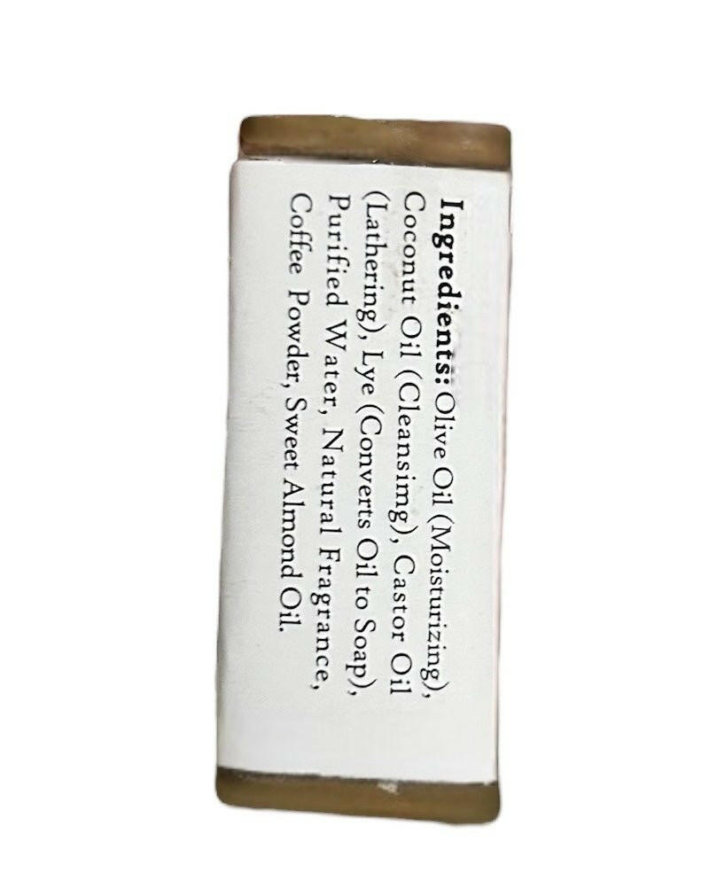 Handmade Coffee Olive Oil Soap Bar.