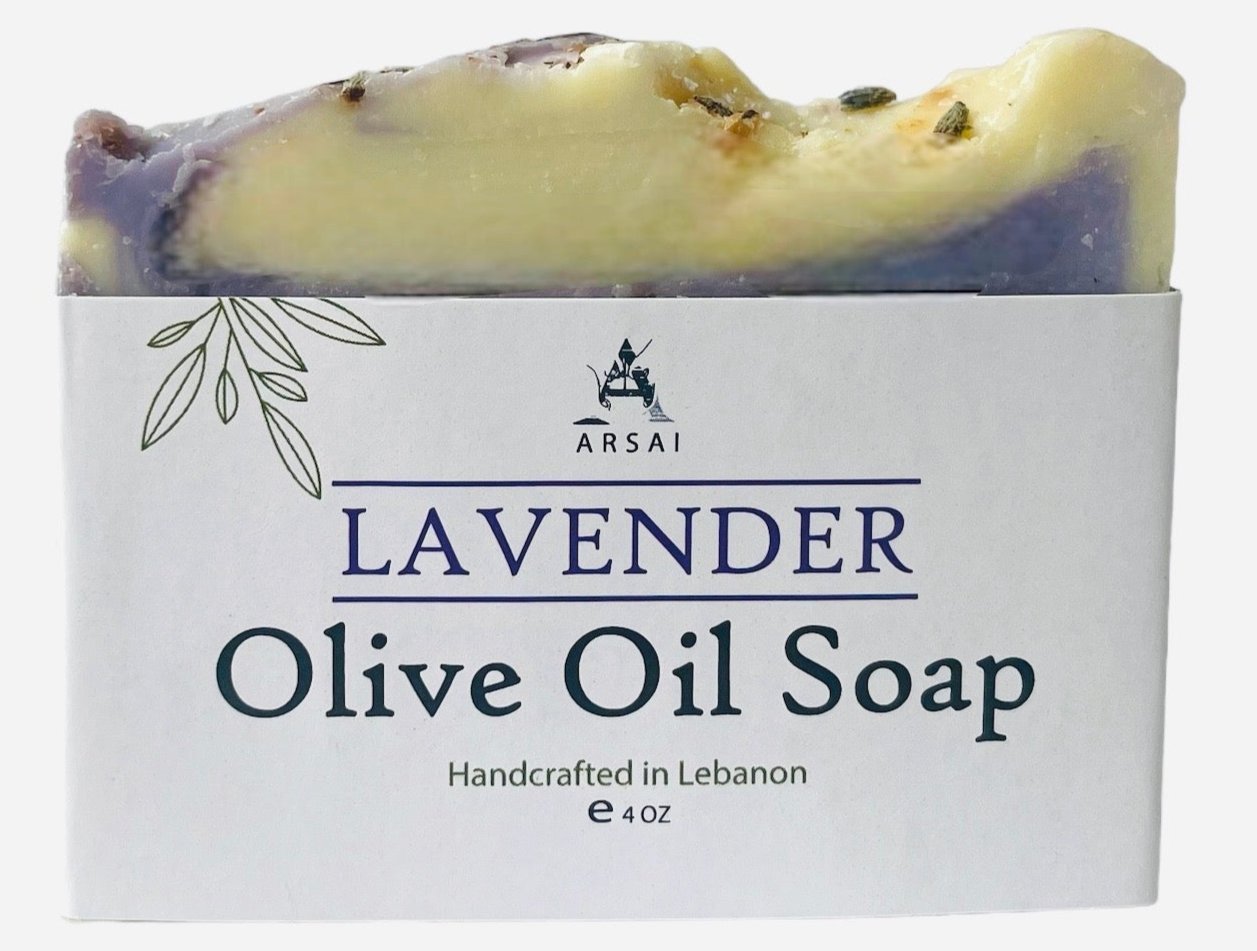 Handmade Lavender Olive Oil Soap Bar - Arsai Soap - Handmade Olive Oil SoapHandmade Lavender Olive Oil Soap BarBar SoapLVNArsai Soap5285012761810