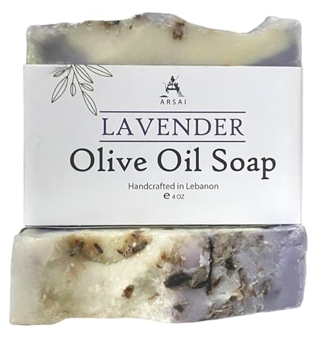 Handmade Lavender Olive Oil Soap Bar - Arsai Soap - Handmade Olive Oil SoapHandmade Lavender Olive Oil Soap BarBar SoapLVNArsai Soap5285012761810