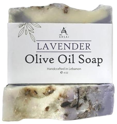 Handmade Lavender Olive Oil Soap Bar - Arsai Soap - Handmade Olive Oil SoapHandmade Lavender Olive Oil Soap BarBar SoapLVNArsai Soap5285012761810