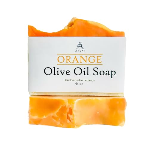 Handmade Orange Olive Oil Soap Bar - Arsai Soap - Handmade Olive Oil SoapHandmade Orange Olive Oil Soap BarBar SoapLVN1Arsai Soap5285012761834