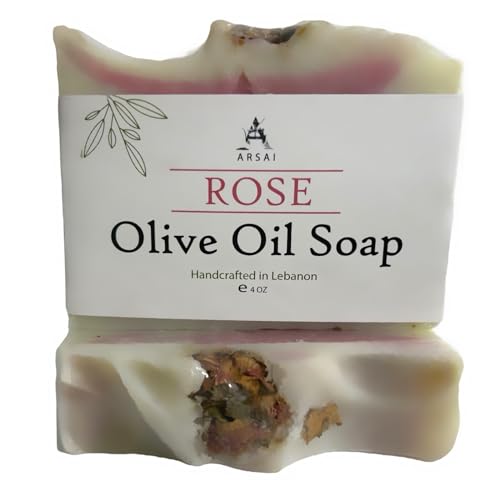 Handmade Rose Olive Oil Soap Bar - Arsai Soap - Handmade Olive Oil SoapHandmade Rose Olive Oil Soap BarBar SoapRSArsai Soap5285012761827