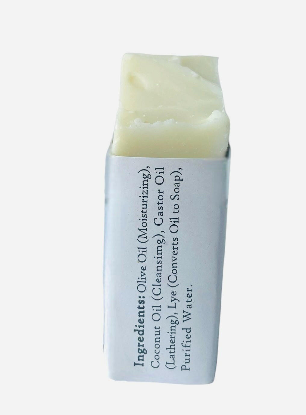 Handmade Unscented Olive Oil Soap Bar.