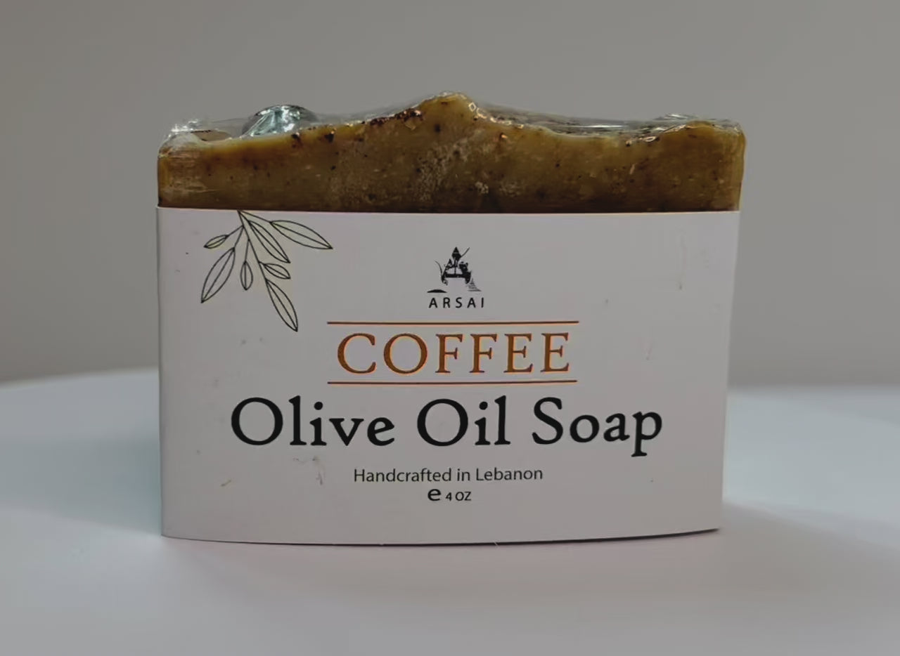 Handmade Coffee Olive Oil Soap Bar.