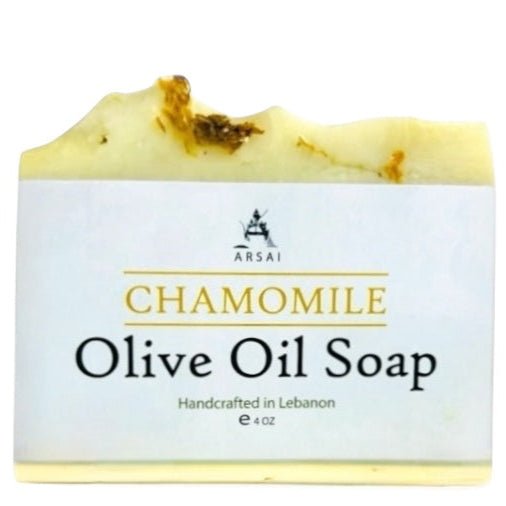 Pure Olive Oil Soap Bar - Handcrafted - Organic - Chamomile - Moisturizing & Soothing - 4oz - For All Skin Types - Unisex - Arsai Soap - Handmade Olive Oil SoapPure Olive Oil Soap Bar - Handcrafted - Organic - Chamomile - Moisturizing & Soothing - 4oz - For All Skin Types - UnisexBar SoapCHM - LV - OIL - SPArsai Soap5285012761568